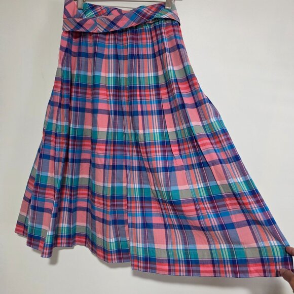 NWT TALBOTS PLAID MIDI FULL SKIRT SIZE 10 / MEDIUM - Picture 4 of 16